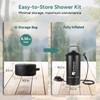 DR.PREPARE Camping Shower, 4 Gallons/15L Portable Shower with Foot Pump,
