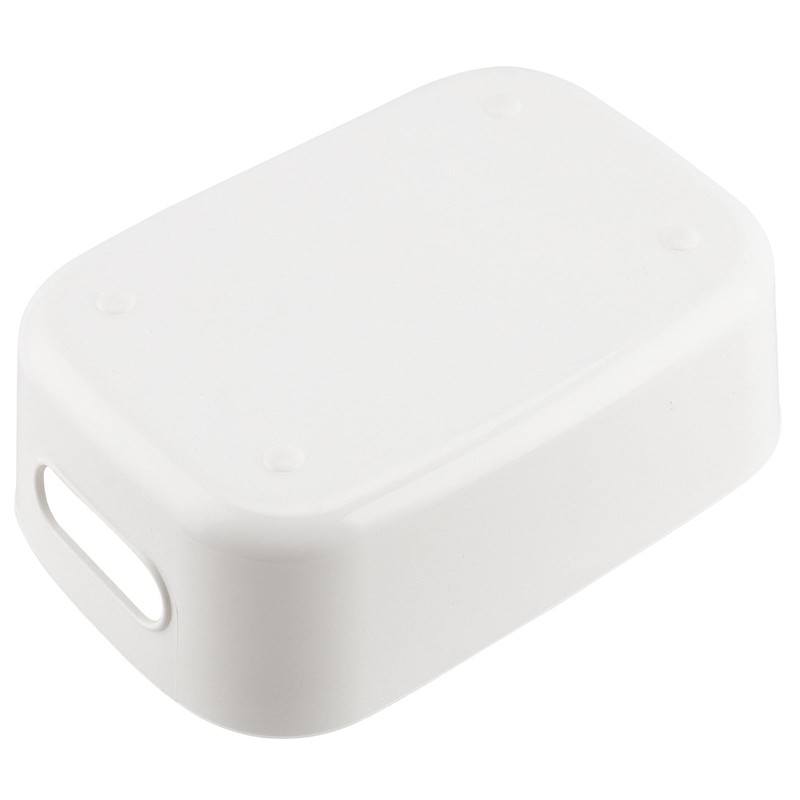 YUENPUN 10 PCS White Plastic Storage Organiser, Small White Plastic