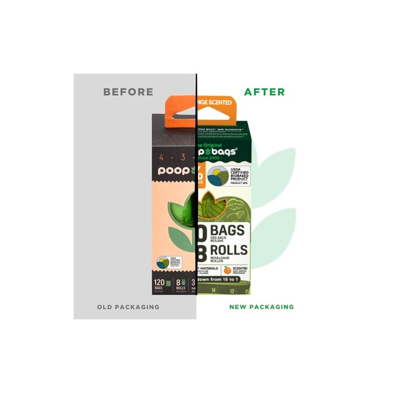 The Poopbags Bolsas biodegradables con esencia de naranja para desechos