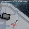 12" Heavy-Duty Antenna Mast, Antenna Wall Mount, Windproof Antenna Mounting
