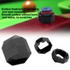 Pocket Billiard Chalk Holder Octagonal Mini Pool Cue Tip Chalk