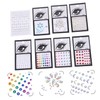 FOMIYES 8sheets Face Gems Stickers for Festival Makeup Rhinestone Jewels
