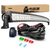Nilight 52Inch 300W Curved Spot Flood Combo Led Light Bar