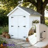 SKYSEN Shed Door Hardware Kit, Complete Set with T-Handle Lock,