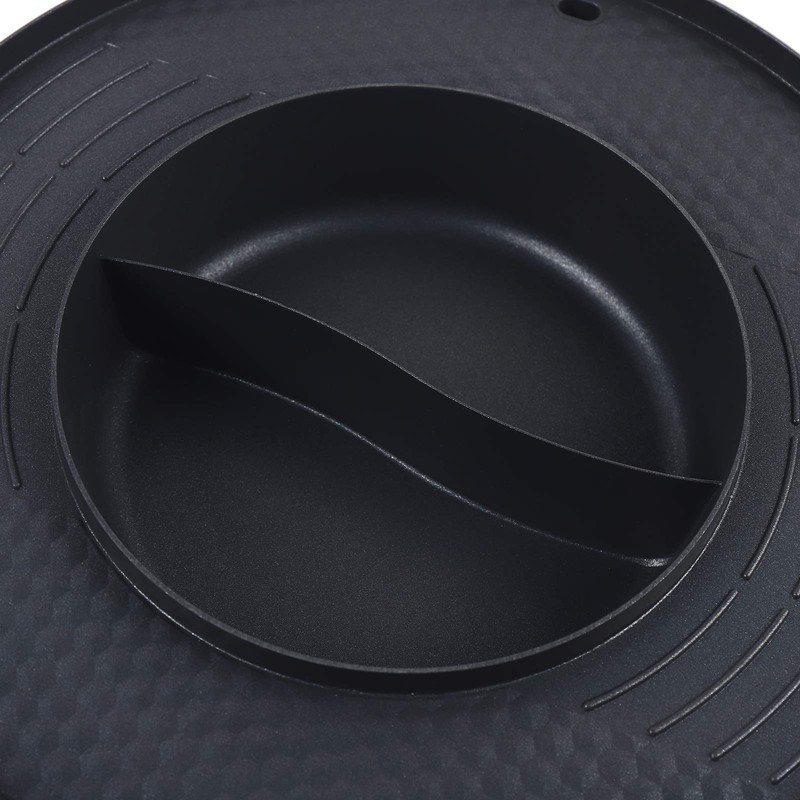 SNKOURIN Hot Pot with Grill,2000W 2 in 1 Electric Hot