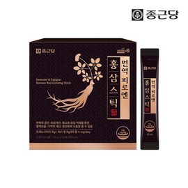 Jongkundang 면역 피로엔 홍삼스틱 1박스 50포 Korean Red Ginseng Stick for Immune Fatigue, 1 Box of 50 Packs