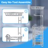 Toilet Paper Holder Stand with Shelf for Phone, Bathroom Free