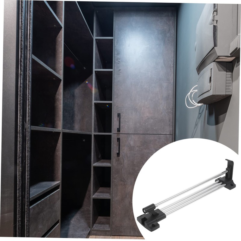 Ciieeo Stainless Steel Retractable Clothing Rack Hanging Coat Display Rack