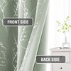 H.VERSAILTEX Blackout Curtains for Bedroom Foil Print Twig Tree Branch