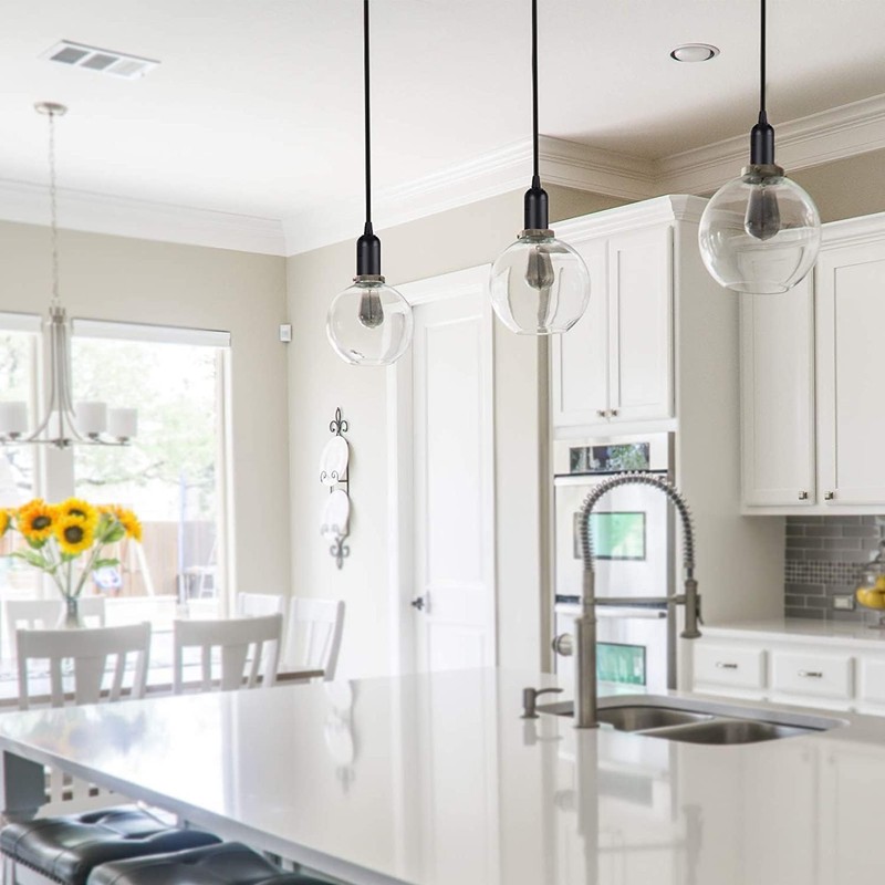 Simple Deluxe Hanging Lantern Extension Cord Cable, Plug-in E26 Pendant