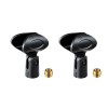 Rannsgeer Handheld Microphone Clip Mic Holder w/adapter (2 Pack) -