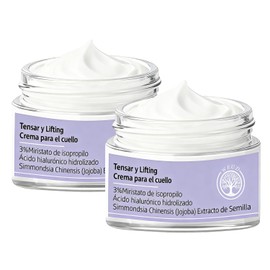 WEUD 2PCS Crema para Cuello Reafirmante, con Hidrolizado de Acido Hialurónico, Sin Gluten, Vegano, Fórmula Suave , 100% Natural, Crema para Cuello y Hombros Reafirmante para Todo Tipo de Piel (100ml/3.4oz)