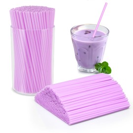 500 Pcs Lavender Purple Coffee Stir Sticks Set Lilac Purple Cocktail Straws Acrylic Stir Stick Holder Coffee Stirrers Holder Bar Straws Drink Stirrers for Coffee Bar Party Supplies Kitchen 2.7*4 Inch