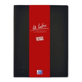 Elba Le Lutin A4 Document Protector PVC with 20 Pockets a4 black
