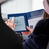 Disabled Blue Badge Holder Parking Permit Wallet in Holographic Scales,