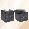 MOCHTERO Marble Pattern Square Tissue Box Cover,Modern Tissue Holders Decor,for