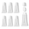 AMORIX 6 Packs Lip Gloss Tubes 5ml White Cap Lip