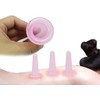 Zenarao 2Pcs Pink Facial Cupping Set Silicone Massage Cups Vacuum