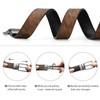 Alphyly Reversible Leather Boss Belts for Men,Brown Mens Belt Fits