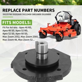 Dokili 3 Pack 59202600 Mower Deck Spindle Assembly Compatible with Ariens Gravely ZT HD 60 Pro Master Turn Z-Stance Lawn Mower 59215400 59225700 14230 285-300 82-042