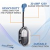 RecPro RV Portable Surge Protector 30 Amp with Water Resistant