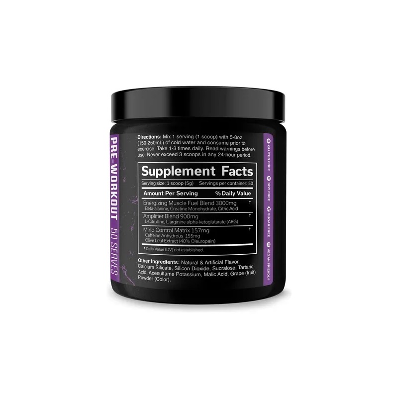 Pre Entreno Jnx Sports The Curse 50 Servicios Sabor Uva