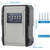 Key Safe Wall Mounted, Key Lock Box Outdoor, 4 Digit