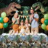 FuenteOrilla 4 Pcs Dinosaur Tablecloths Dinosaur Party Table Covers Waterproof