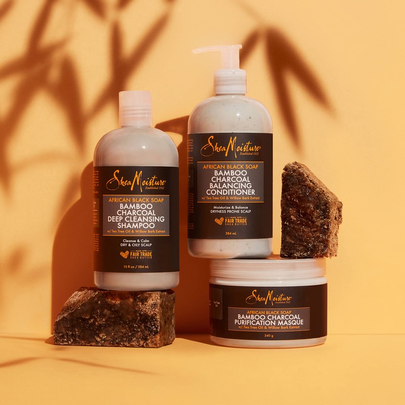 SheaMoisture African Black Soap Bamboo Charcoal Purification Masque 354 ml