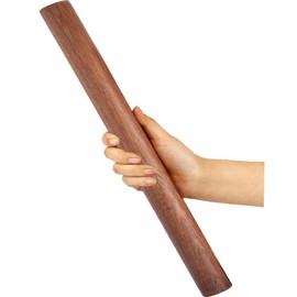 Classic French Rolling Pin Wooden Dough Roller Tapered Roller for Baking, Fondant, Pie Crust, Cookie, Pastry, Pizza, Pasta (20 inch Brown)
