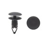 uxcell 20Pcs Black Car Plastic Rivets Weatherstrip Fender Fastener Clip