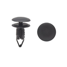 uxcell 20Pcs Black Car Plastic Rivets Weatherstrip Fender Fastener Clip 5mm