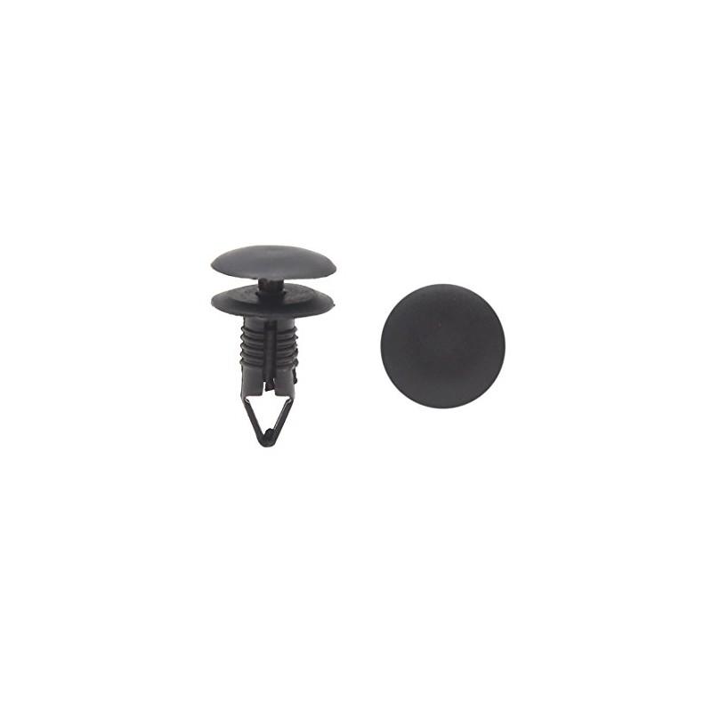 uxcell 20Pcs Black Car Plastic Rivets Weatherstrip Fender Fastener Clip