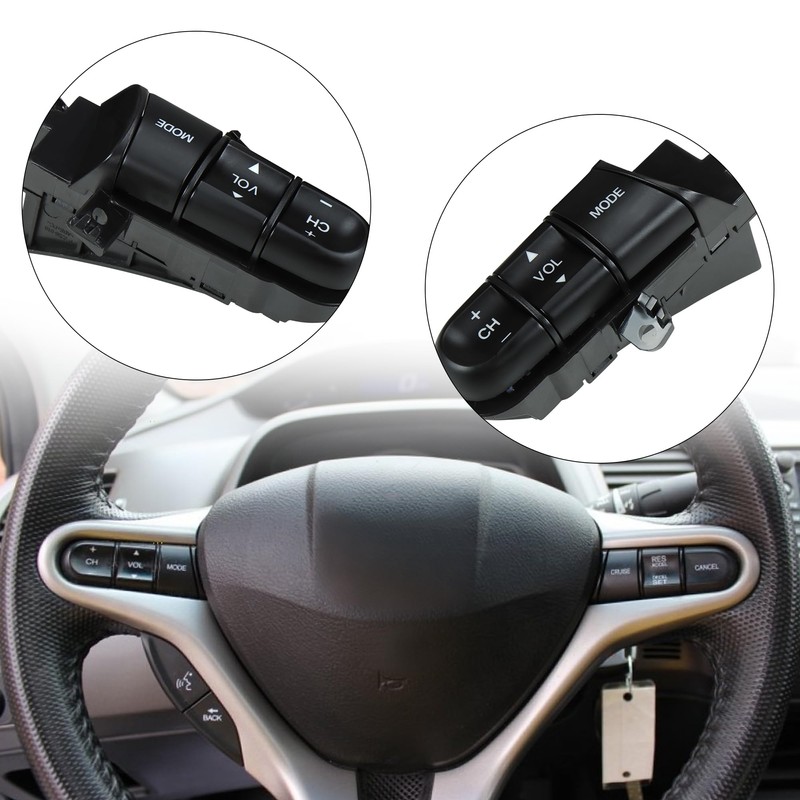 HUSUKU Steering Wheel Mounted Cruise Control Switch Buttons Kit Replacement
