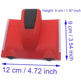 HAJXZH 1 PCS Edge Painting Tool Portable Paint Trimmer Edger Red Wall Paint Applicator for Wall Corners and Ceilings