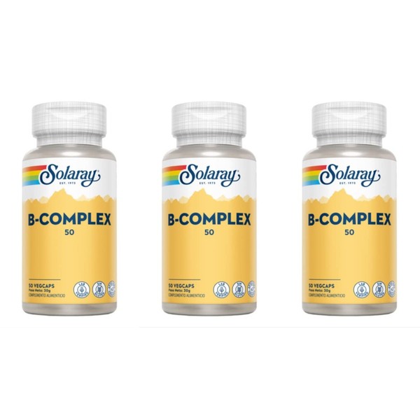 B Complex 50-50 Vegetable Capsules (Pack of 3)