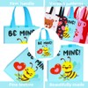 Colodeol 6PCS Valentines Tote Bags Non-Woven Valentine Bags with Handles
