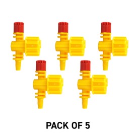 adjustable 360 degree sprinkler heads,screw onto riser tubes or into 13mm ldpe water supply pipe PACK OF 5