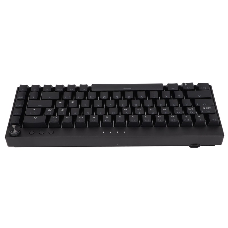 Mechanical Keyboard 68 Keys Three Modes RGB Backlight 1800mAh BatteryBlack