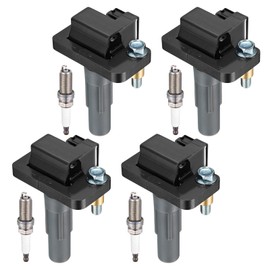 BDFHYK 4 Ignition Coil Pack UF665 and 4 Iridium Spark Plug 93893 Compatible with Subaru WRX STI Impreza Forester Legacy H4 2.5L 2010 2011 2012 2013 2014 2015 2016 2017 2018 Coil for COP583 5C2100 C884
