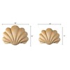 Ashler 3D Throw Pillows Shell Shaped Accent Throw Pillow, Soft