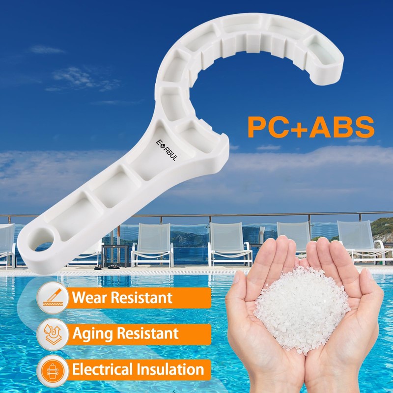 EVRBUL Upgraded Salt Water Chlorinator Pool Tool Wrench Pool Salt