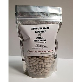 Irish Sea Moss Powder Capsules 300 Pack - Herbal Supplement -Made Fresh On Demand!