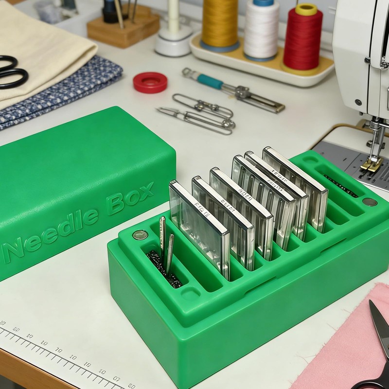 Sewing Machine Needle Organizer - Holds 9 Needle Sleeves,Compact Storage