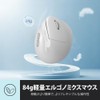 DELUX Ergonomic Mouse Wireless Small Vertical Mouse (M618AIR-White)
