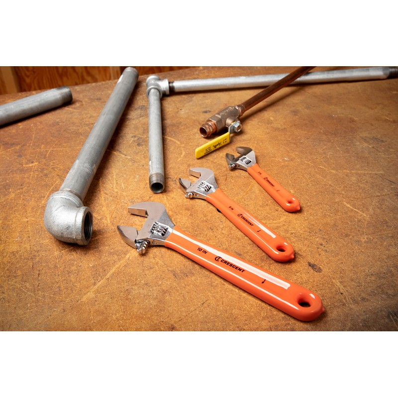 Crescent 3 Piece Adjustable Cushion Grip Wrench Set 6", 8"