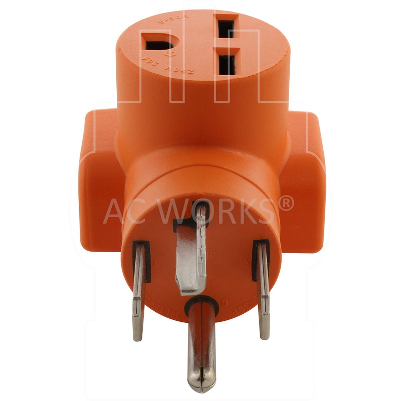 AC WORKS NEMA 6-30 Commercial Heater Adapter (30A 4-Prong Dryer