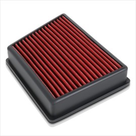 Red Reusable&Washable High Flow Drop-in Air Filter Compatible with 18-20 Ford Ecosport