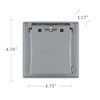 2-Gang Flip Weatherproof Cover, Vertical/Horizontal, 1-Device, 3-in-1, 2.25 in. diameter,