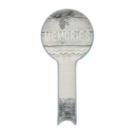 Pavilion - Memories Made - Pine Cone 9.25" Stoneware Ceramic Spoon Rest Woodsy Outdoorsy Adventure Cabin Camping Camper Camp RV Tent